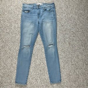 Abercrombie and Fitch Super Skinny Light Jeans Size 4S Short Denim Pants Blue
